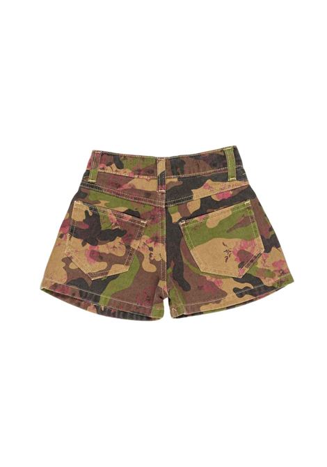 Shorts con strass U+E' BY MISS GRANT | UE2349KMIMETICO